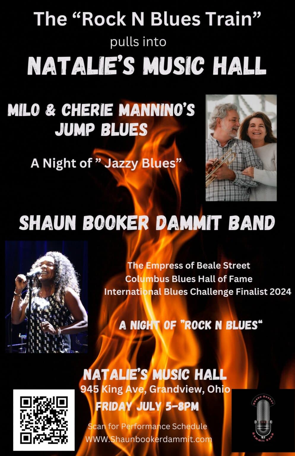 Shaun Booker Dammit Band with Milo and Cherie Mannino’s Jump Blues